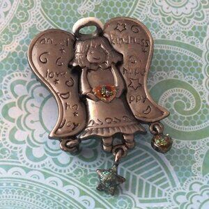 Angel Pendant Brooch